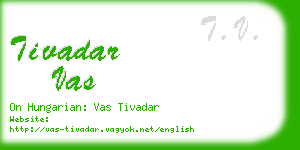 tivadar vas business card